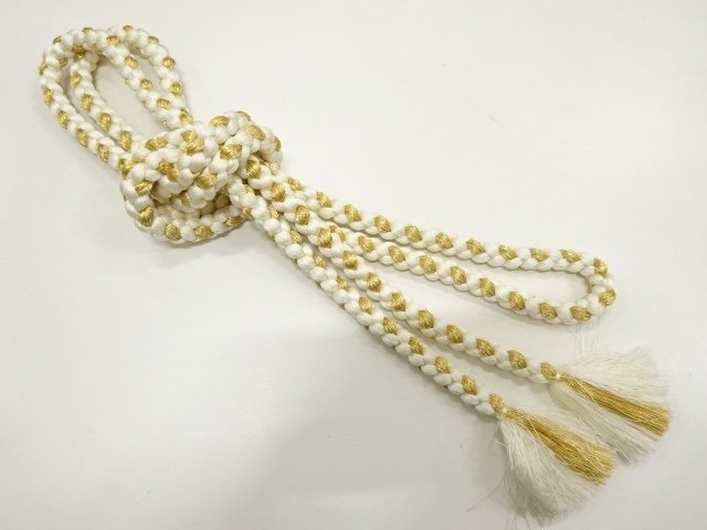 JAPANESE KIMONO / HAND-TIED OBIJIME